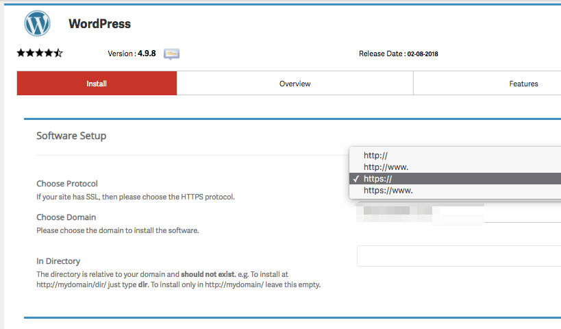 ustaw protokół SSL wordpress