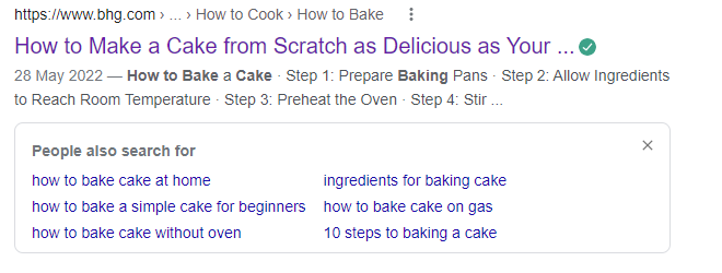 ケーキの焼き方